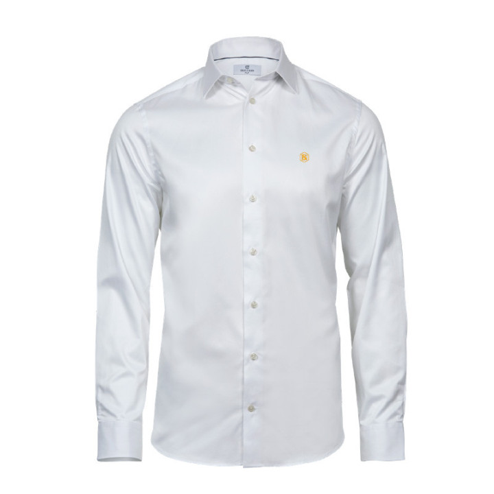 Chemise Slim Brodée 100% Coton | BNVY Signature